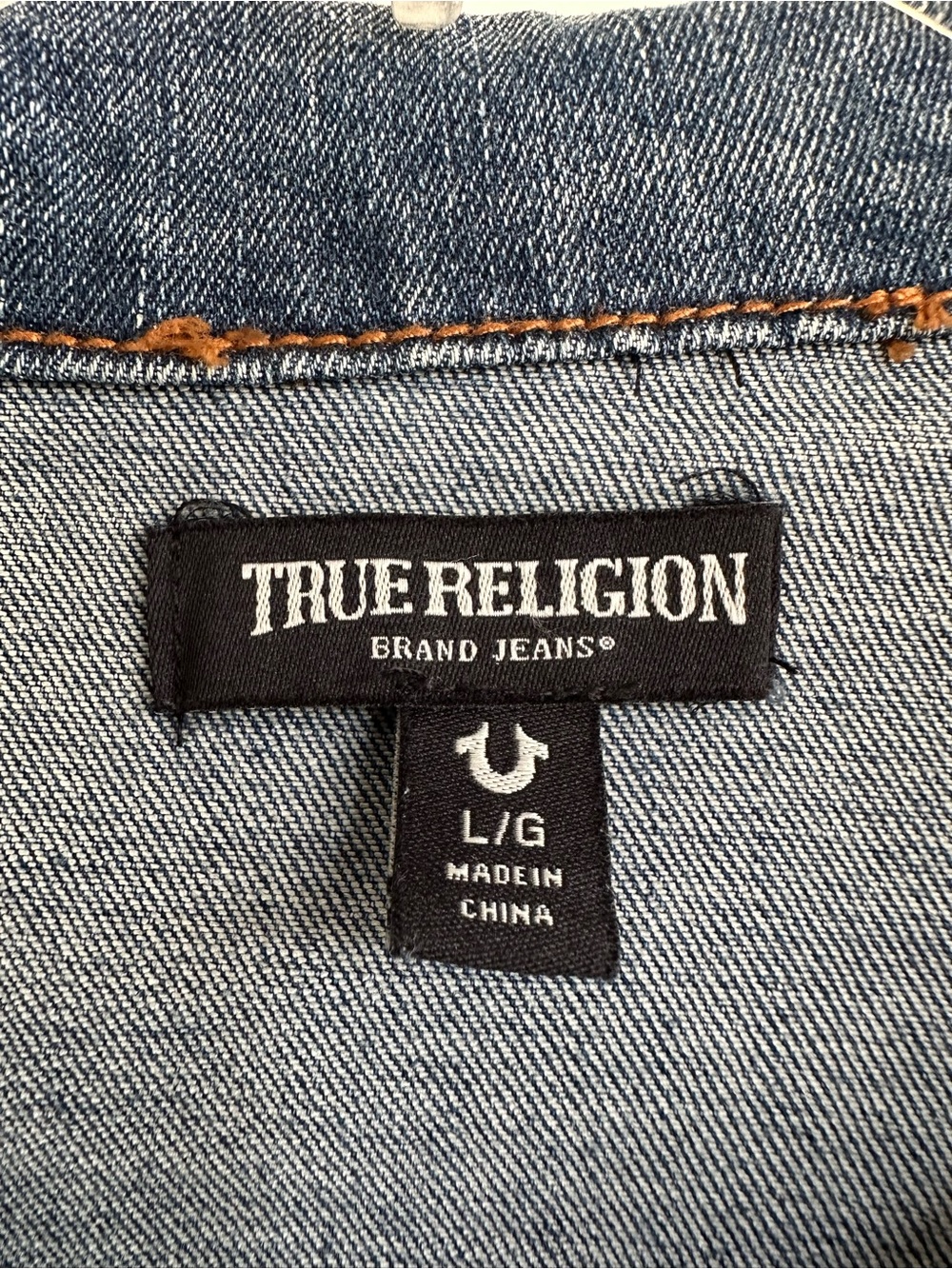 NWOT True Religion Blue Denim Romper with Belt - Picture 4 of 9